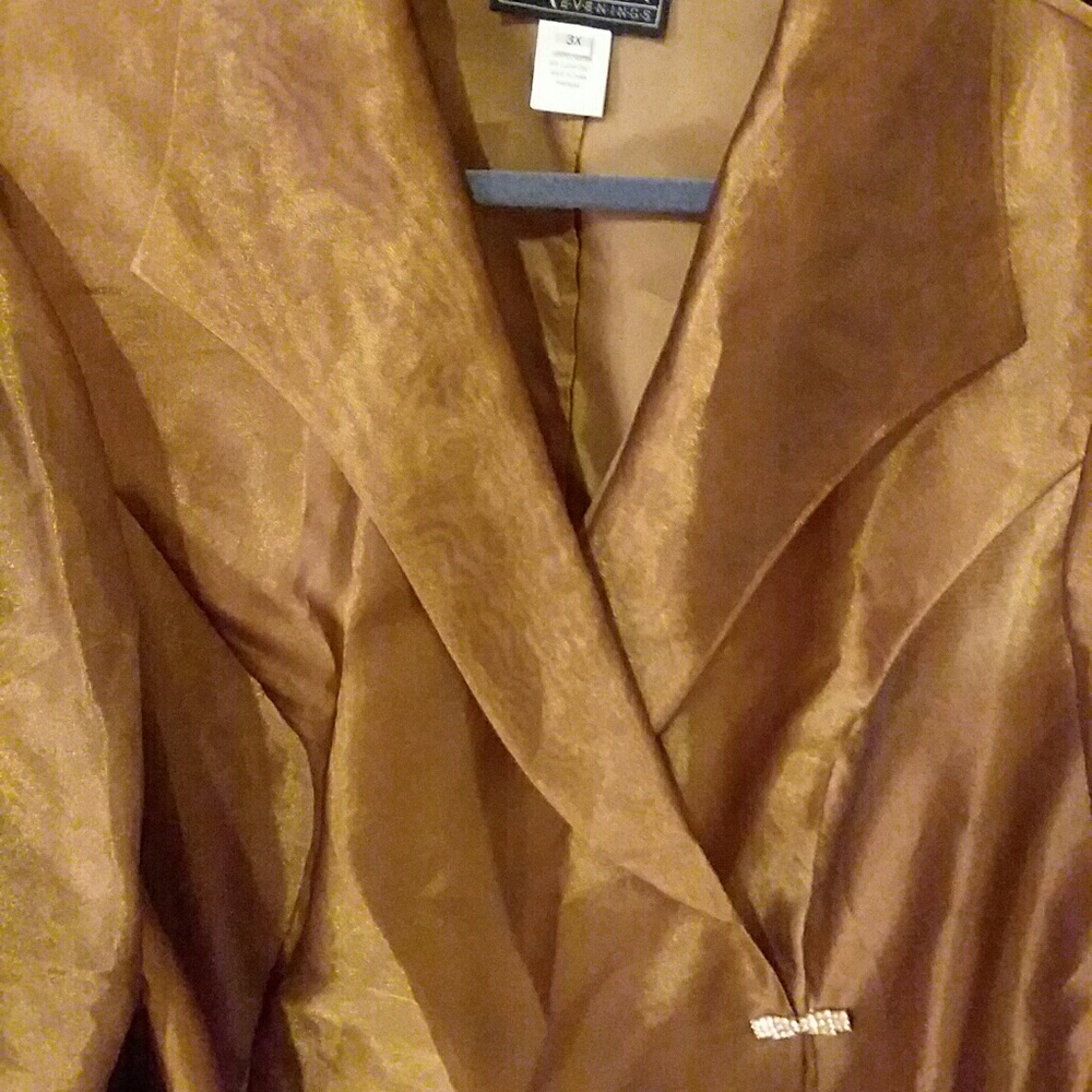 Antique Gold Wrap Style Blouse